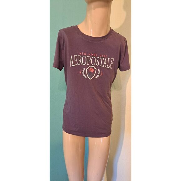 Aeropostale Large Rose Crest Graphic Tee - Picture 1 of 4